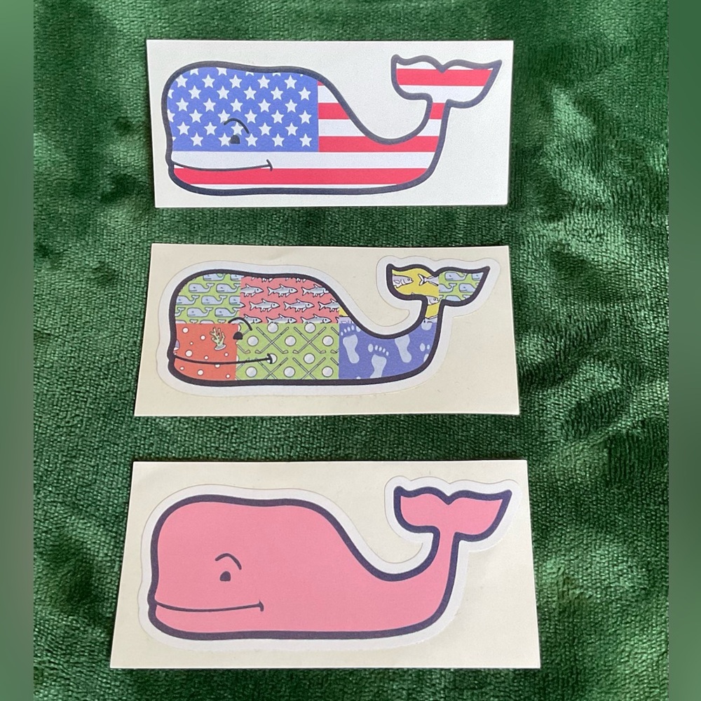 Vineyard Vines Whale Sticker Trio